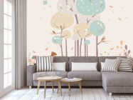 Фотообои Лисички и деревья - 3