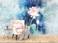 Фотообои Акварельный лотос - 4