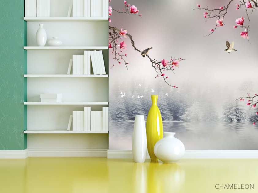 Фотошпалери магнолії в японському стилі - 3