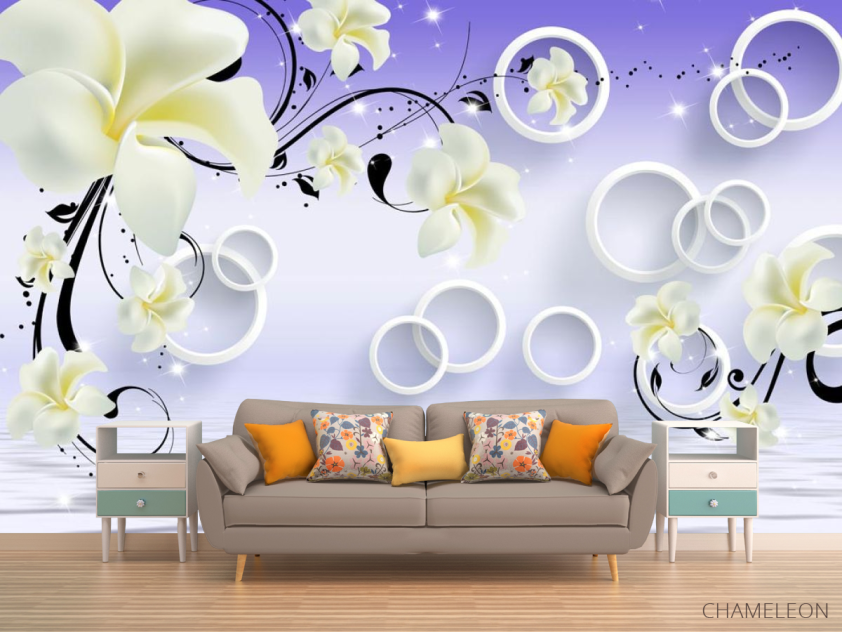 3д фотообои 3д Круги - 1