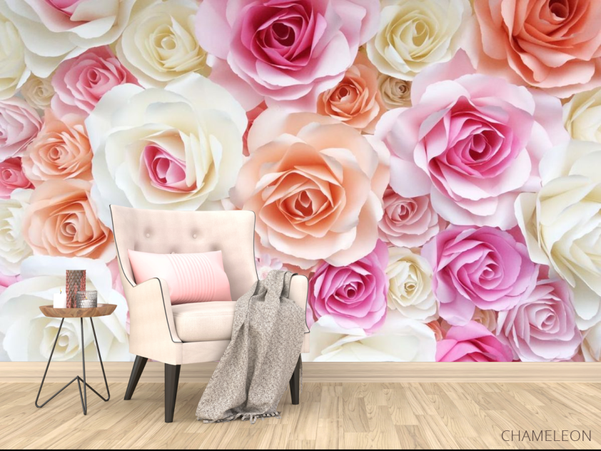 Фотообои розы нежных цветов - 4