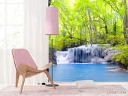 Фотошпалери Водоспад і дерева - 4