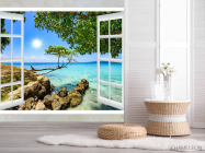 Фотошпалери Вид з вікна на море - 2