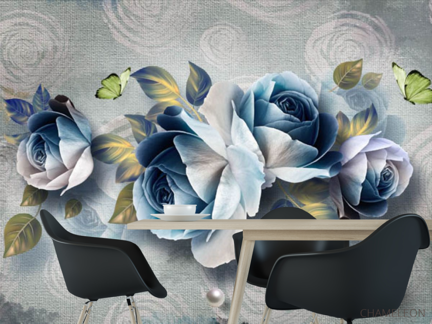 Фотошпалери Сині квіти - 1