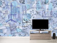 Фотообои Паттерн для кабинета физики - 2