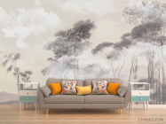 Фотообои Деревья в тумане - 1