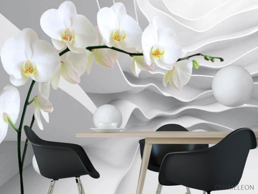 Фотошпалери 3Д орхідея - 1