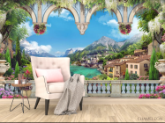 Фотообои Вид на пейзажные горы - 4