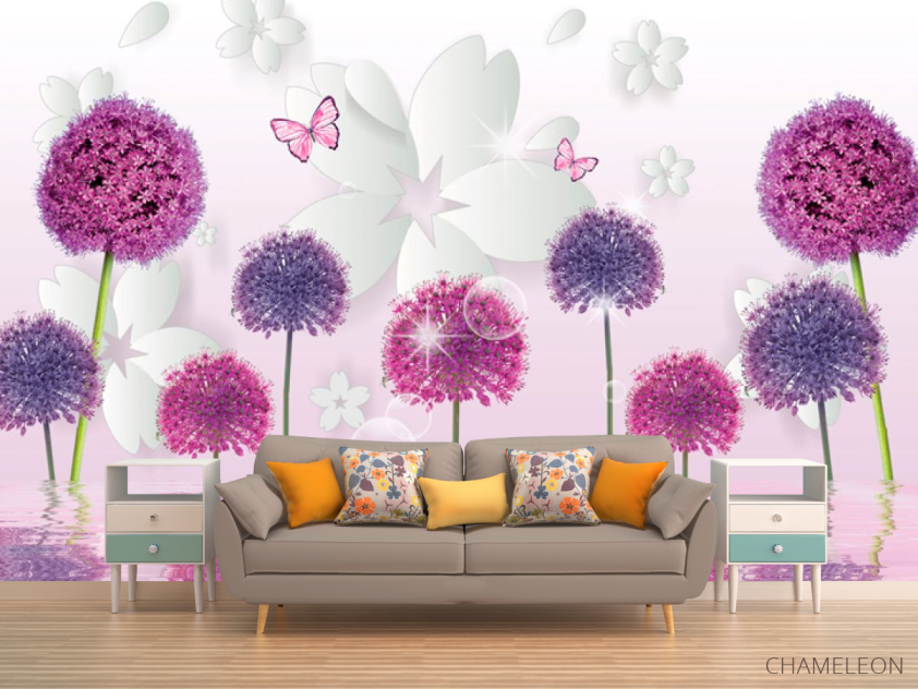 Фотообои 3д одуванчики - 1