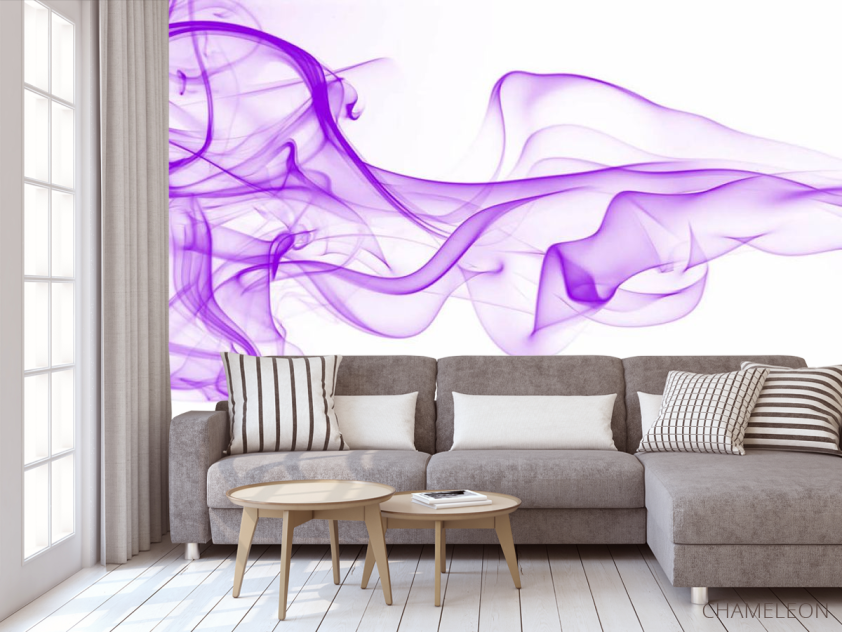 Фотообои Фиолетовый дым 3д - 3