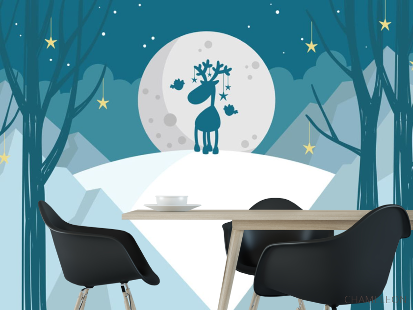 Фотошпалери Олень і дерева - 1