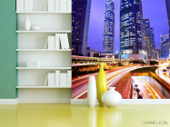 Фотошпалери Ніч, яскраві дороги - 3