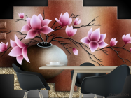 Фотошпалери 3д магнолії - 1