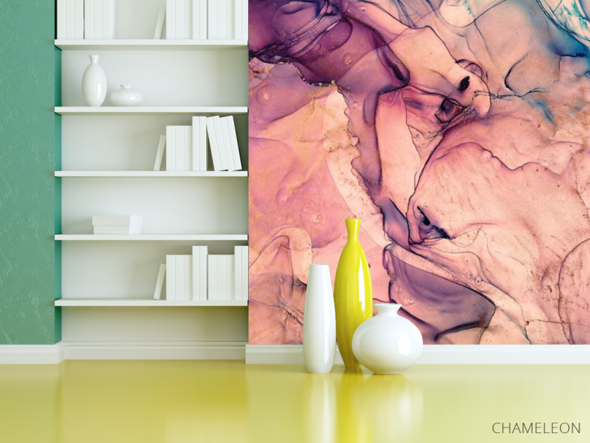 Фотошпалери fluid art фіолетовий - 3