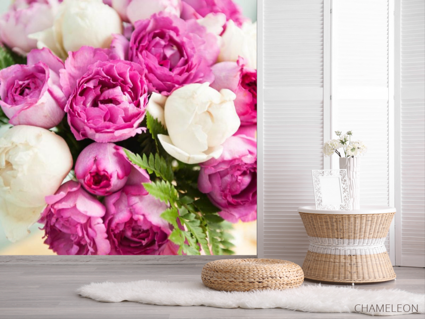 Фотошпалери Яскравий букет півоній - 2