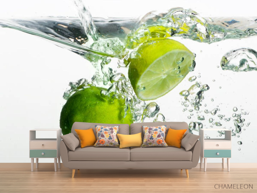 Фотообои Лаймы в воде - 1