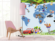 Фотошпалери Карта з діснеївськими героями - 4