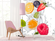Фотошпалери фрукти з водою - 4