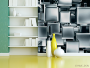 Фотошпалери Сірі куби - 3