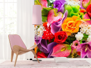 Фотошпалери Фотошпалери Яскравий букет квітів - 4