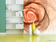 Фотошпалери Бежева стилізована троянда - 3