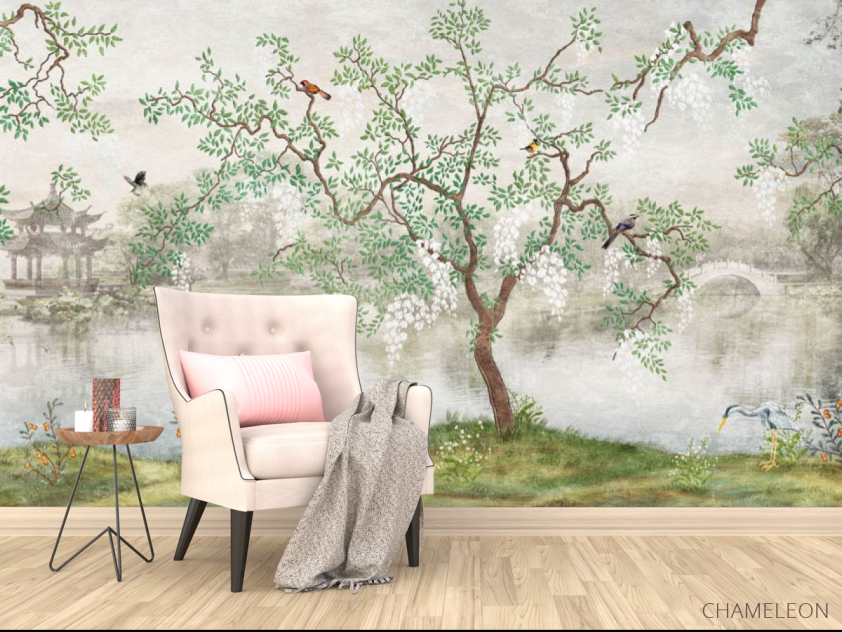 Фотообои Дерево с птицами - 4