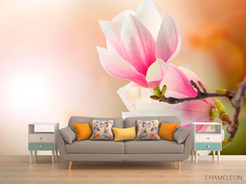 Фотообои На дереве распустились цветы - 1