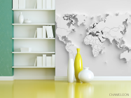 Фотошпалери 3d сіра карта - 3