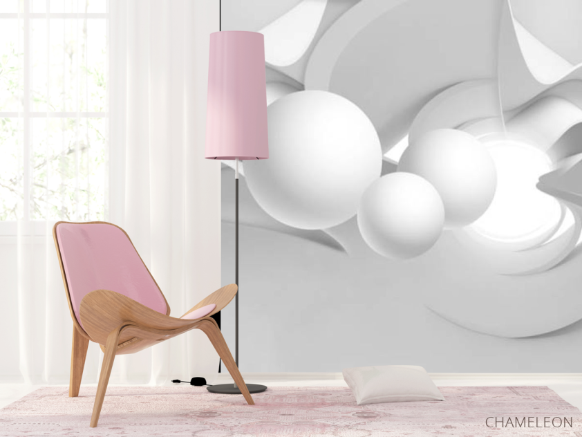 Фотошпалери 3Д сірі кулі - 4