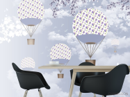 Фотошпалери повітряні кулі з тваринами - 1