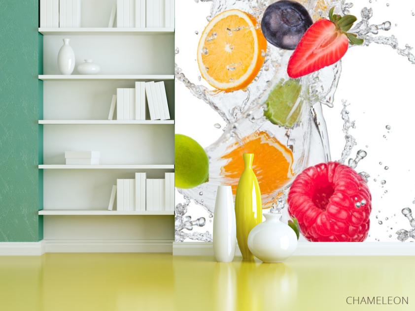 Фотошпалери фрукти з водою - 3