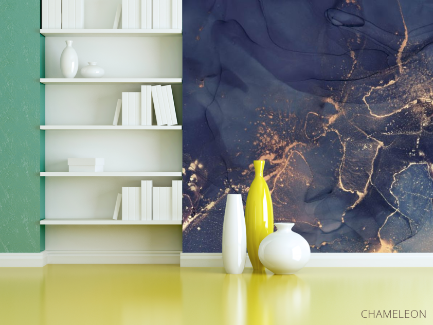 Фотошпалери флюїд з золотом - 3