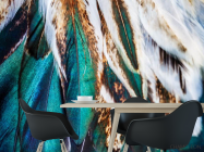 Фотошпалери Бірюзові пір'я - 1