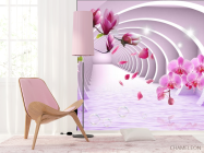 Фотошпалери Тунель і орхідеї 3d - 4