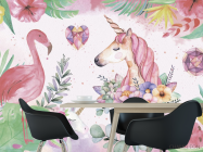 Фотошпалери Фламінго дитячі - 1