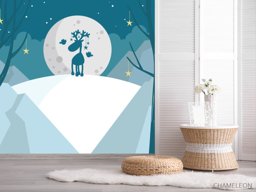 Фотошпалери Олень і дерева - 2