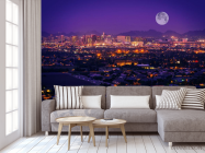 Фотообои луна над городом - 3