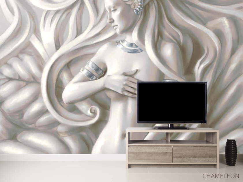 Фотообои Абстрактная девушка с эффектом 3д - 2