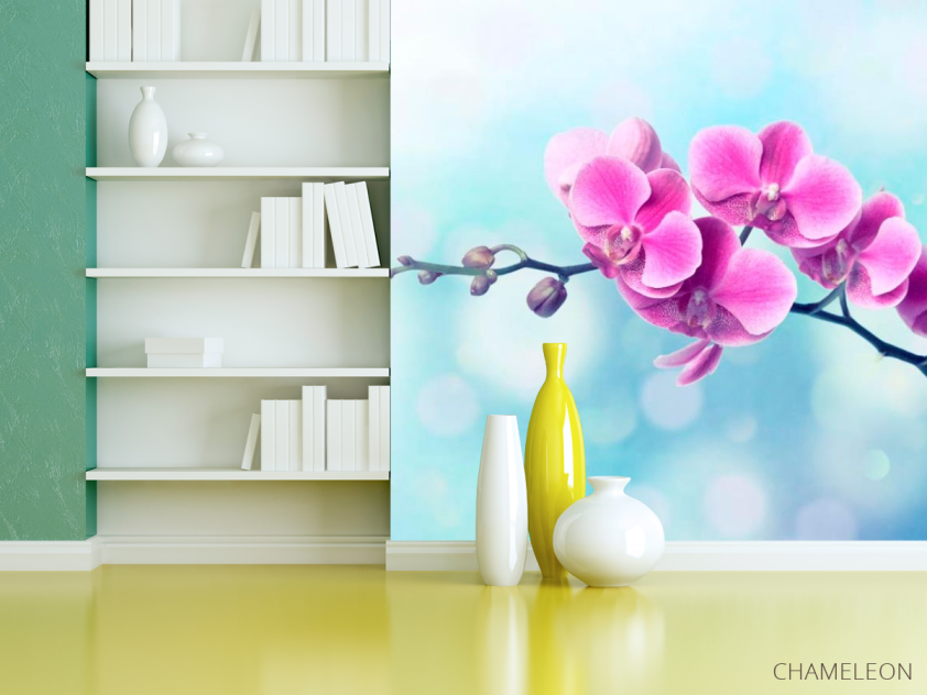 Фотошпалери Малинове квітуче дерево - 3