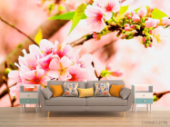 Фотообои Соцветия розовых цветов - 1