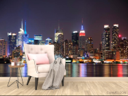 Фотообои New York, ночь, вода - 4