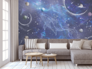 Фотообои Кит и звёдное небо - 3