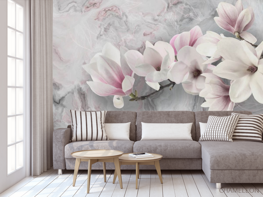 Фотообои Розовая магнолия - 3