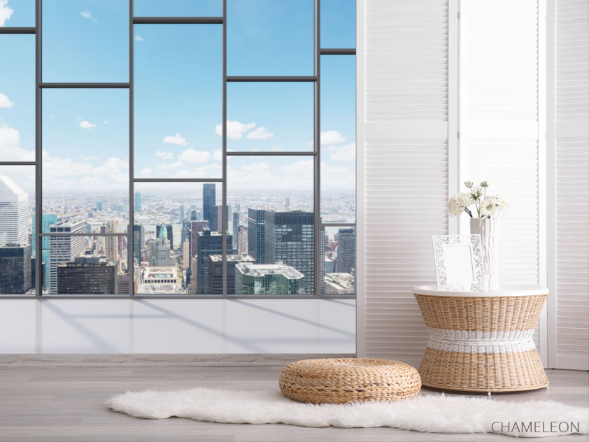 Фотошпалери Вид з вікна на місто - 2