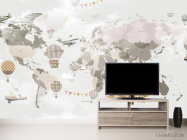 Фотообои 3д карта детская - 2