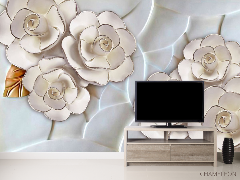 Фотообои Фарфоровые белые цветы - 2