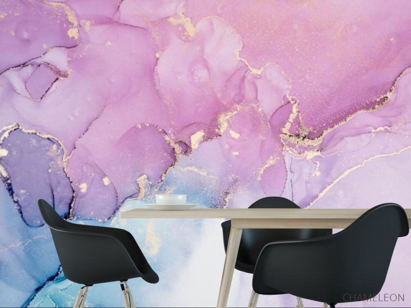 Фотошпалери яскравий рожевий Fluid art - 1