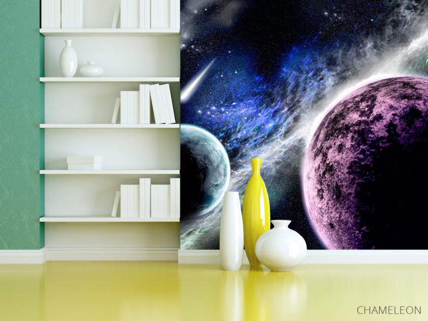 Фотошпалери Планети і метеорит - 3