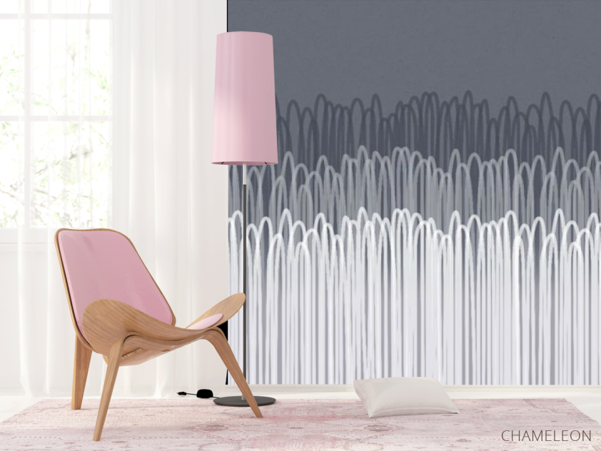 Фотошпалери сіра Абстракція - 4