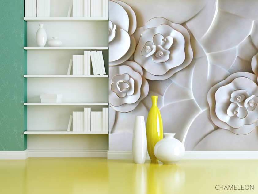 Фотошпалери 3Д квіти - 3